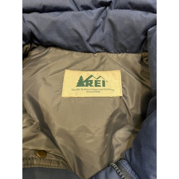 Vintage Y2K Rei Puffer Down Vest Blue Mens READ BELOW - Picture 9 of 11